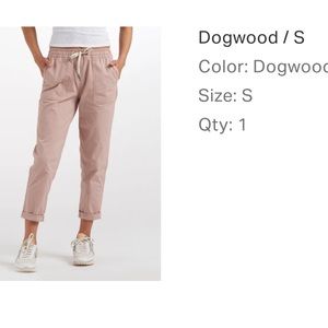 Vuori Women's Ripstop Pant Dogwood Size S